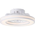 Brilliant Mondello Ventilatore Da Soffitto Plastica Bianca 23W 3100lm - 827-865 CCT | 420mm - Telecomando Dimmerabile