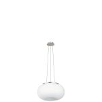 Eglo Luce Pendente Optica Acciaio Nichel Satinato | Adatto per 2x E27