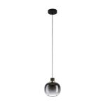 Eglo Luce Pendente Oilella Acciaio Nero Oro | IP20 - Adatto per 1x E27 