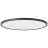 Brilliant Brennan Luce da soffitto Plastica Nero Bianca 30W 4000lm - 840 Bianco Freddo | 541mm - IP44 - A 3 Livelli Dimmerabile
