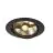 SLV New Tria 1 Faretti Aluminium Nero Il Giro | Ritaglio 150mm - Adatto per 1x GU10 (AR111) 