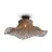 Good&Mojo Luce da soffitto Ibiza Bambù Nero L | Adatto per 1x E27 