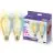 Pacco doppio 2x WiZ Smart LED E27 Edison Filamento Oro 7W 640lm | Miglior Resa Cromatica - Dimmerabile - Sostitutiva 50W