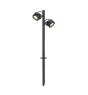 SLV Sitra 360 Punta Luce Aluminium Grigio | Esterni - IP44 - Adatto per 2x GX53 