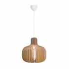 Nordlux Hazo 43 Luce Pendente Legna Marrone | Adatto per 1x E27